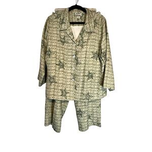 Tommy Bahama Womens Small 100% Hawaiian Shirt Pants Set Sz L Shirt Pants 10